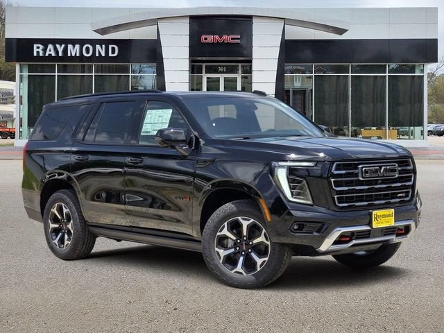 2026 GMC Yukon AT4 in Onyx Black — front three-quarter view