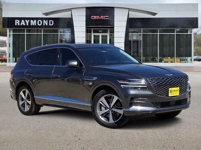 2021 Genesis GV80 Base in Himalayan Gray — front three-quarter view
